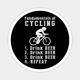 Pedals & Pints: Cycling and Beer Lover's Tee Magnet